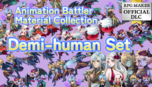 Animation Battler Material Collection Demi-human Set - RPG Maker MZ