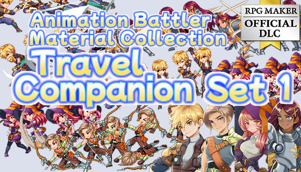 Animation Battler Material Collection Travel Companion Set 1 - RPG Maker MZ