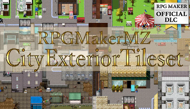 City Exterior Tileset - RPG Maker MZ