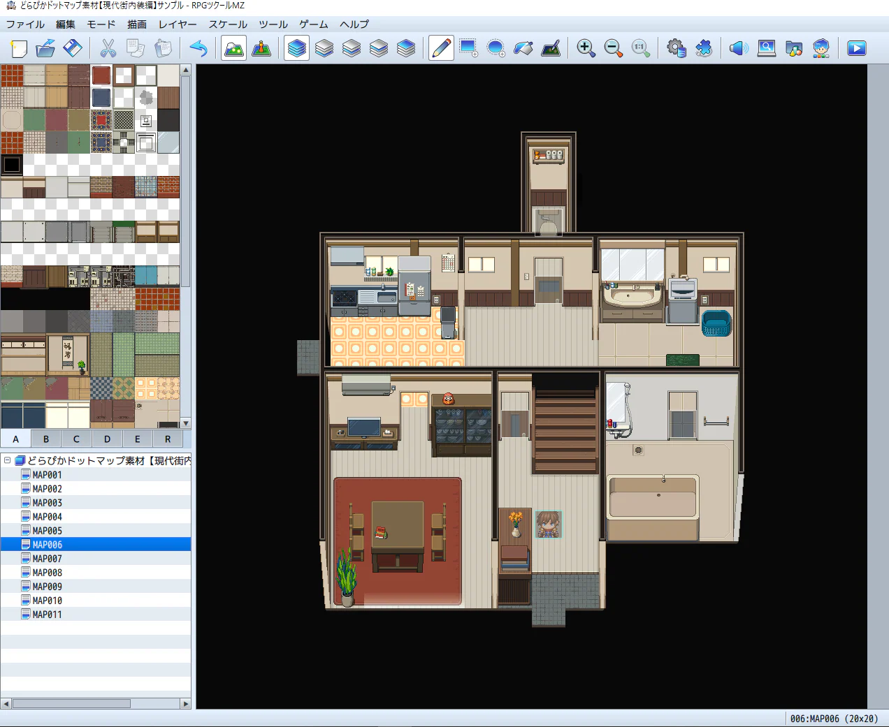 DorapixelMapChips / Modern JP Interiors - RPG Maker MZ - Image 2