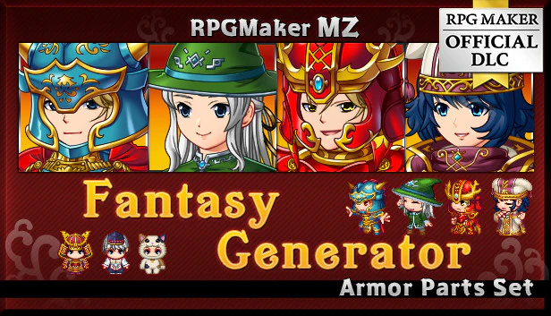 Fantasy Generator - Armor Parts Set - RPG Maker MZ
