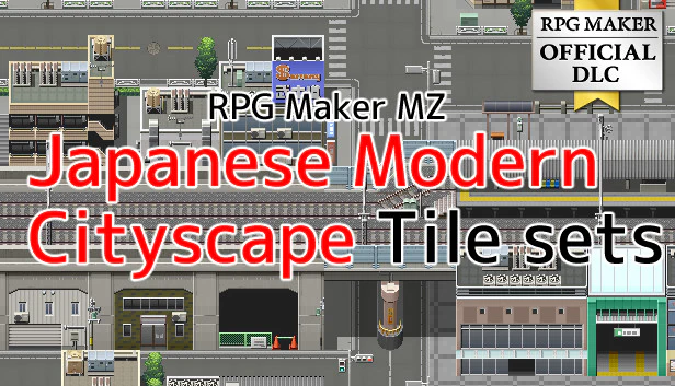 Japanese Modern Cityscape Tileset - RPG Maker MZ