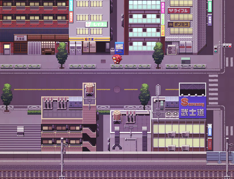 Japanese Modern Cityscape Tileset - RPG Maker MZ - Image 3