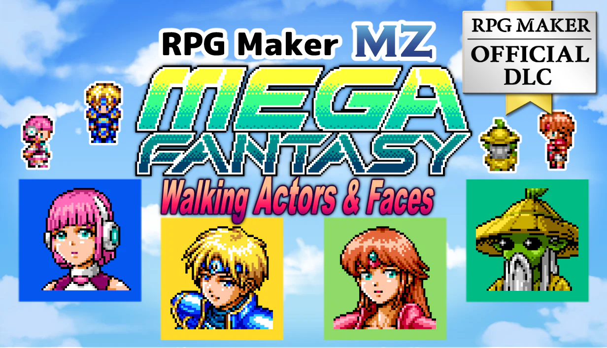 MEGA FANTASY Walking Actors and Faces - RPG Maker MZ