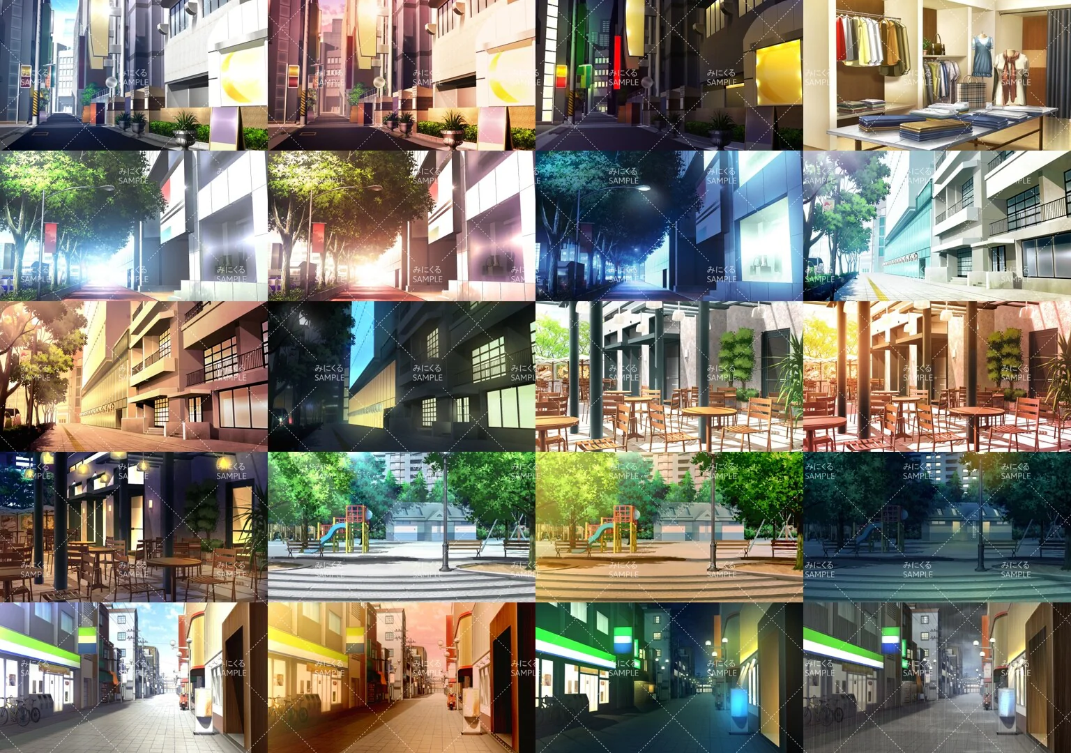 Minikle Backgrounds Bundle Cityscape part01 - RPG Maker MZ - Image 2