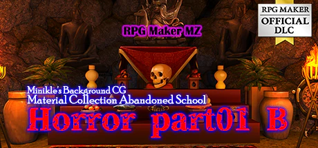 Minikle's Background CG Material Collection Abandoned School Horror part01 B - RPG Maker MZ