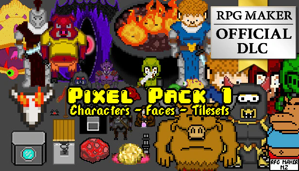 Pixel Pack 1 Characters - Faces - Tilesets - RPG Maker MZ