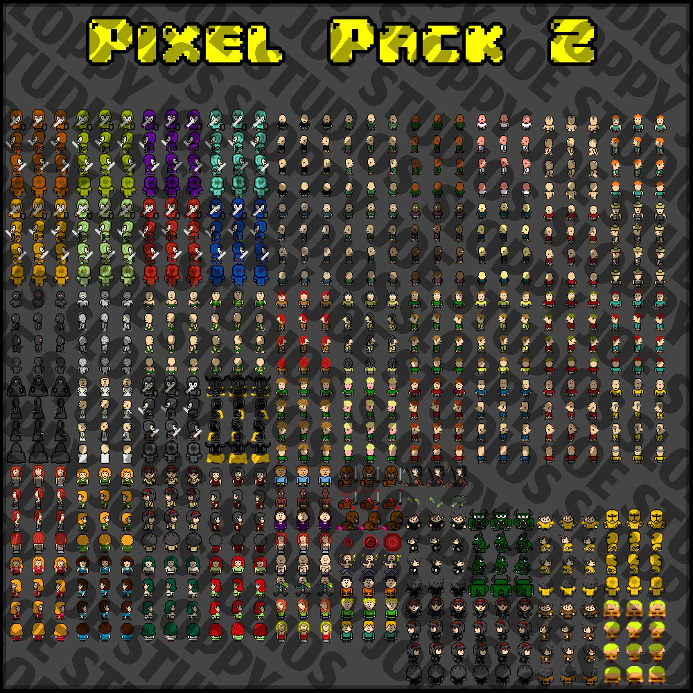 Pixel Pack 2 Characters - Faces - Sideview Enemies - RPG Maker MZ - Image 2