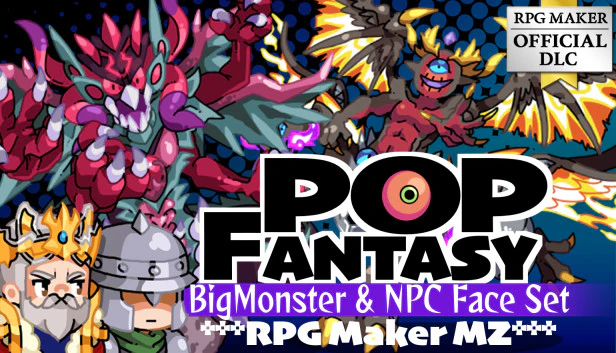 POP FANTASY BigMonster and NPC Face Set - RPG Maker MZ