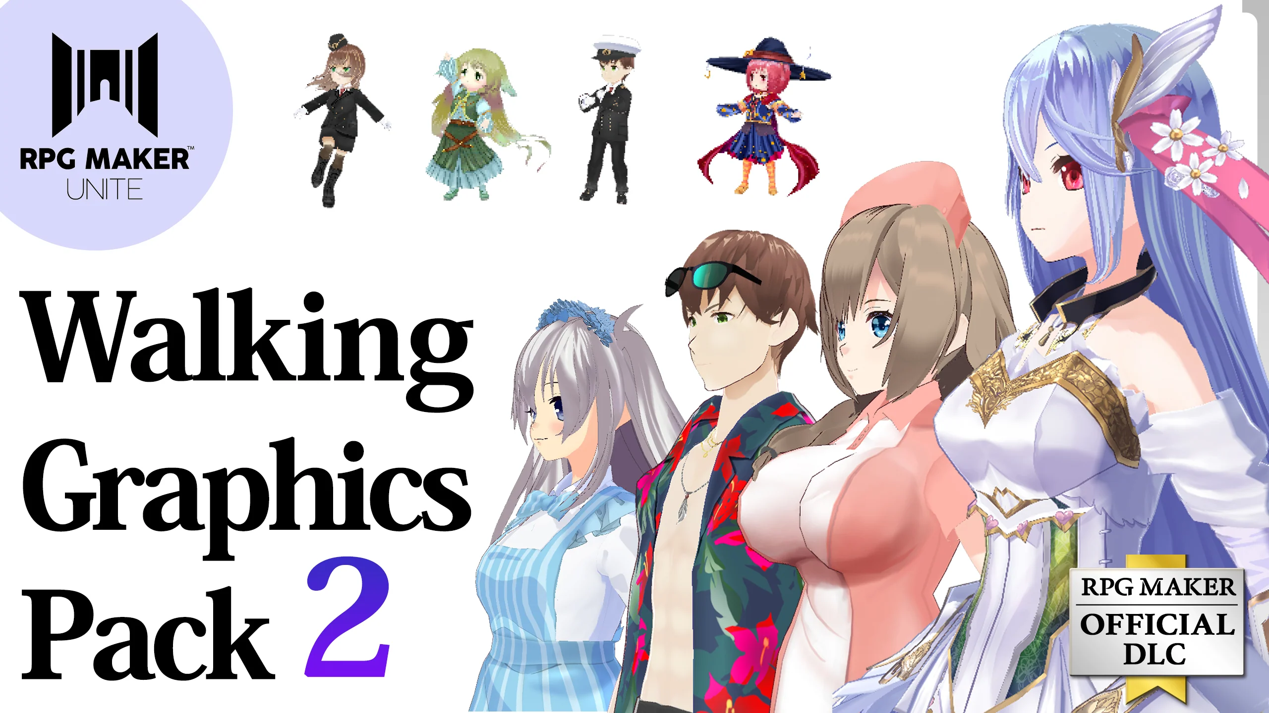 RPG MAKER UNITE Walking Graphics Pack 2 - RPG MAKER UNITE