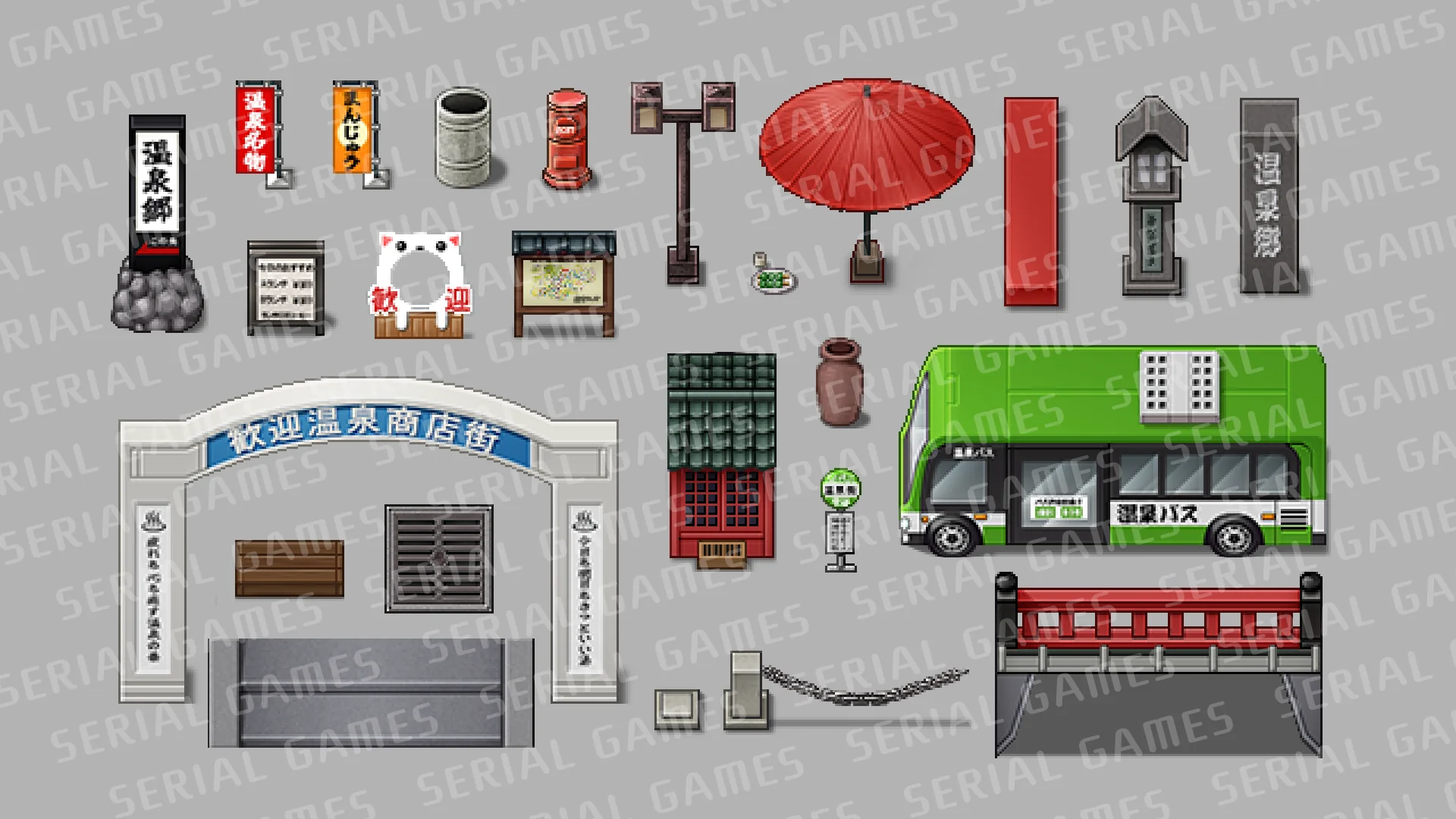 SERIALGAMES Japan travel spots ONSENTown SET - RPG Maker MZ - Image 11