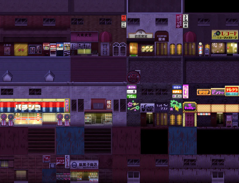 SERIALGAMES Living Good City Tileset - 80's Scene SET - RPG Maker MZ - Image 11