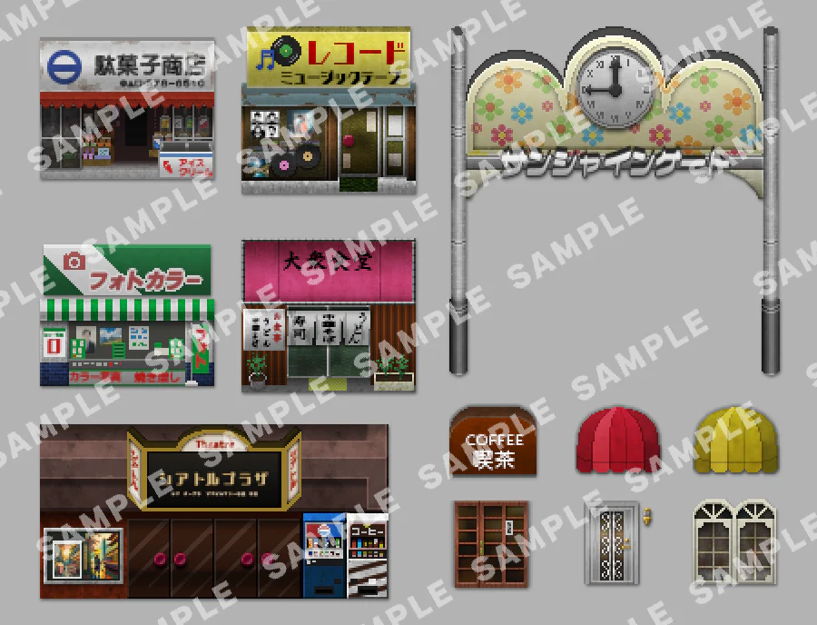 SERIALGAMES Living Good City Tileset - 80's Scene SET - RPG Maker MZ - Image 8