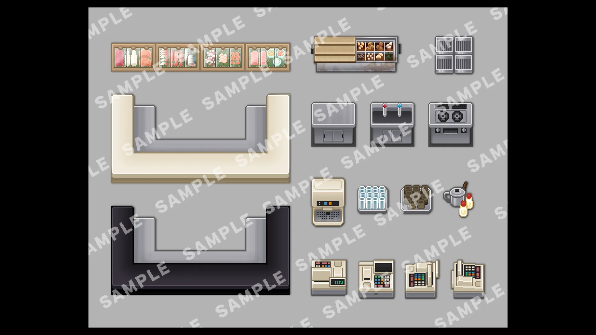 SERIALGAMES LivingGoodCity TILESET Japanese Restaurant SET - RPG Maker MZ - Image 10