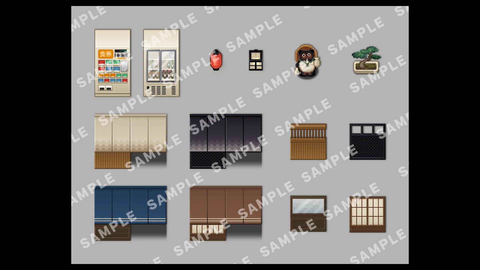 SERIALGAMES LivingGoodCity TILESET Japanese Restaurant SET - RPG Maker MZ - Image 11