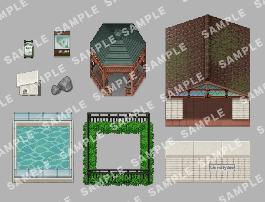 SERIALGAMES LivingGoodCity Tileset - Small Zoo Set - RPG Maker MZ - Image 10
