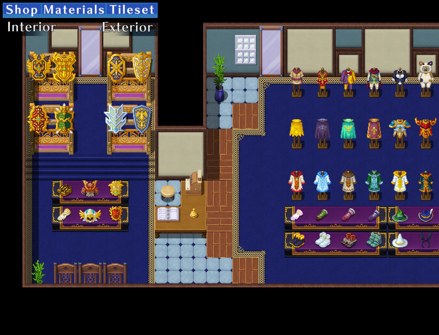 Shop Materials Tileset - Interior / Exterior - RPG Maker MZ - Image 3