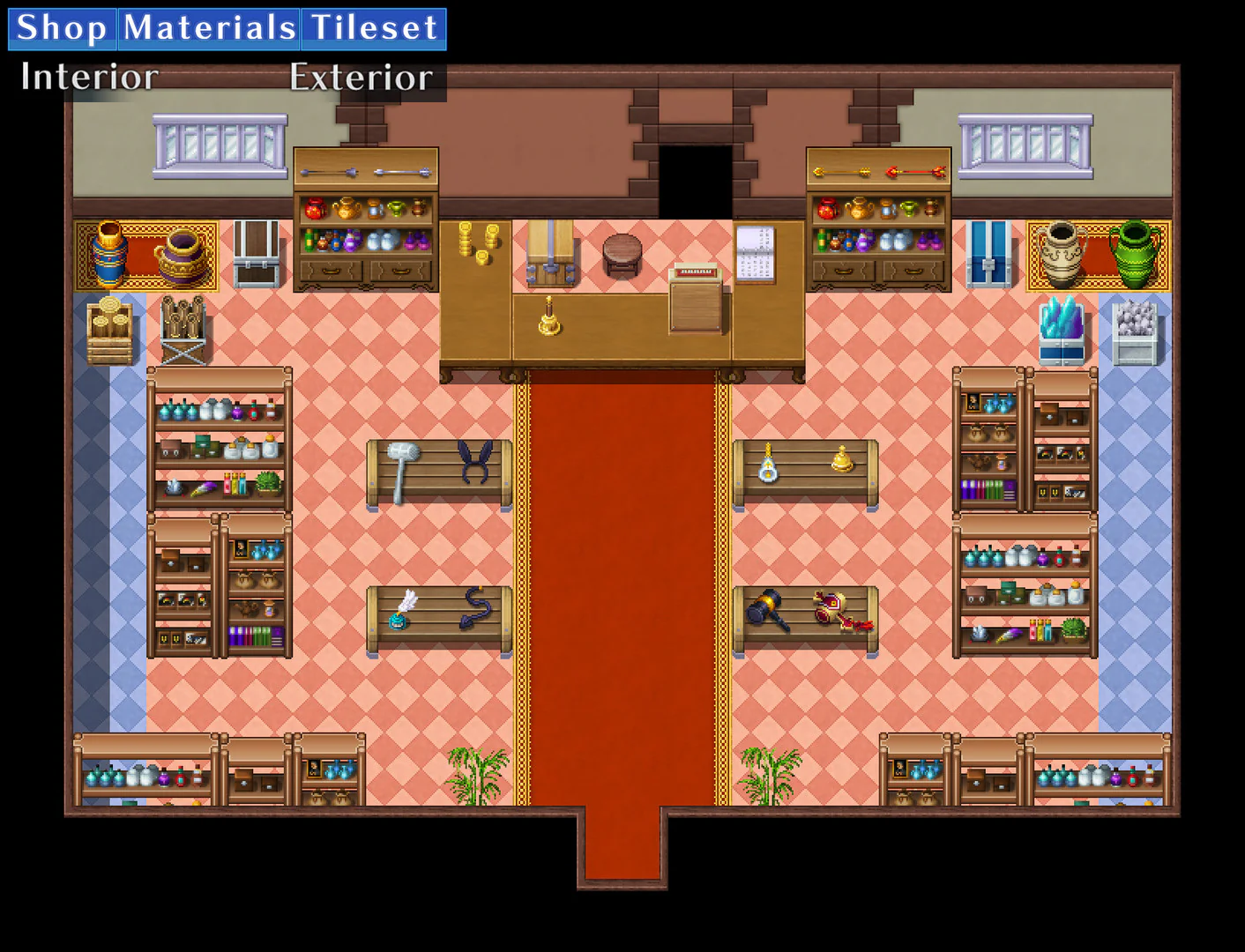 Shop Materials Tileset - Interior / Exterior - RPG Maker MZ - Image 4