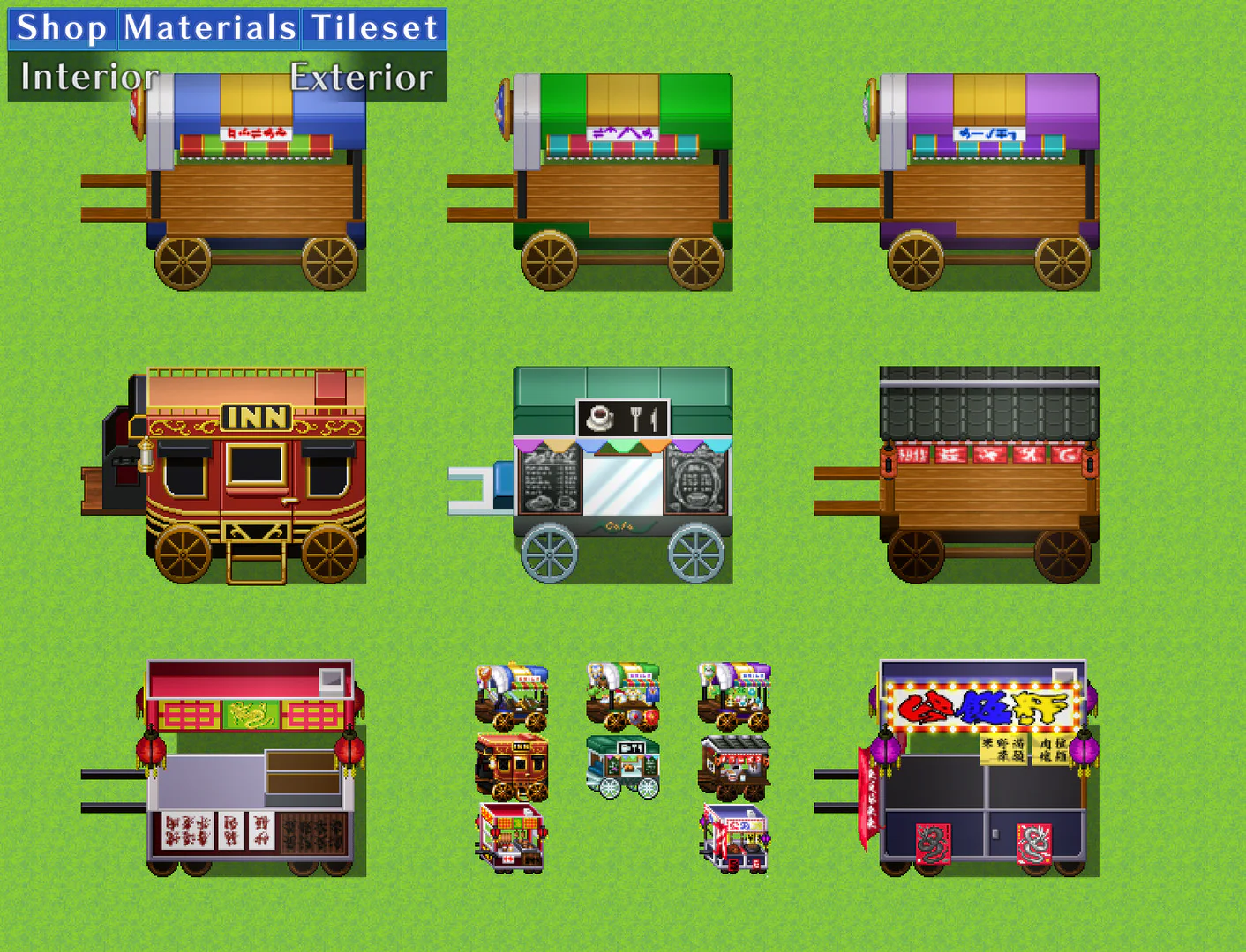 Shop Materials Tileset - Interior / Exterior - RPG Maker MZ - Image 9