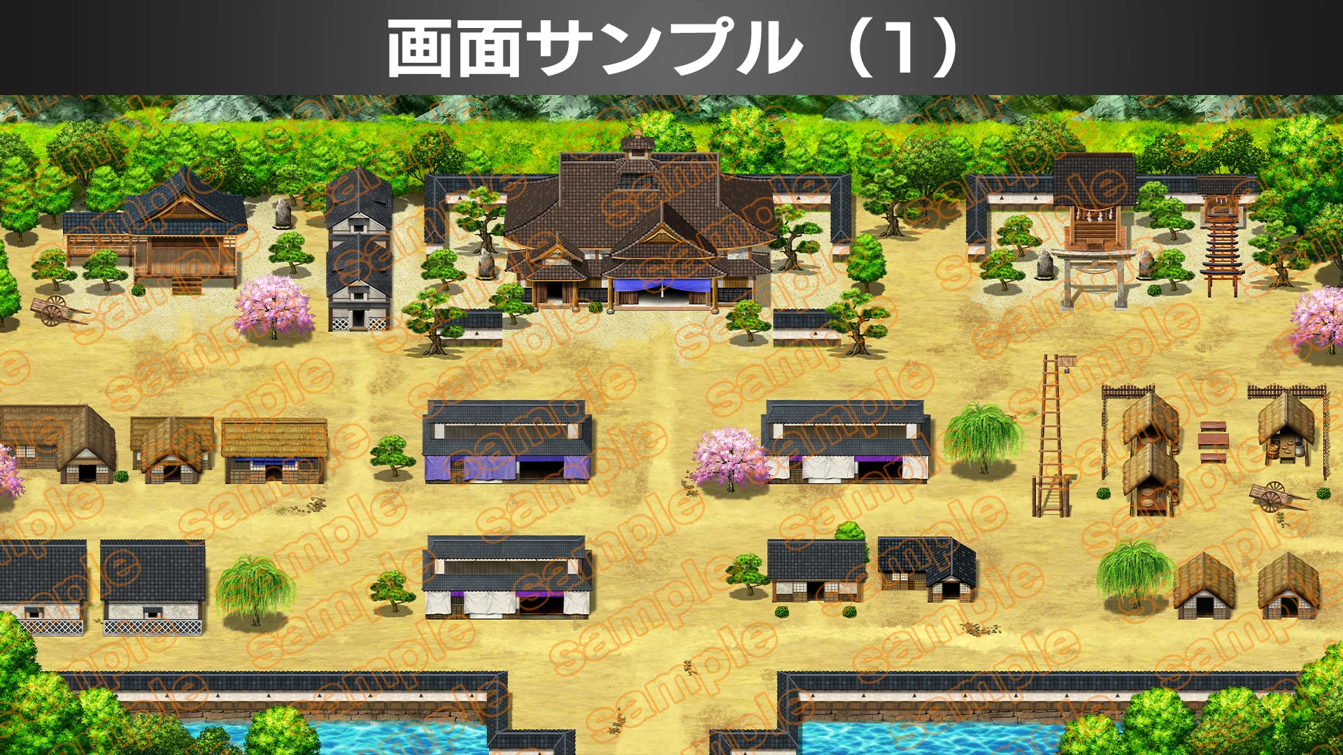 Single-picture map collection of materials2 Samurai town HINOMOTO - RPG MAKER UNITE - Image 2