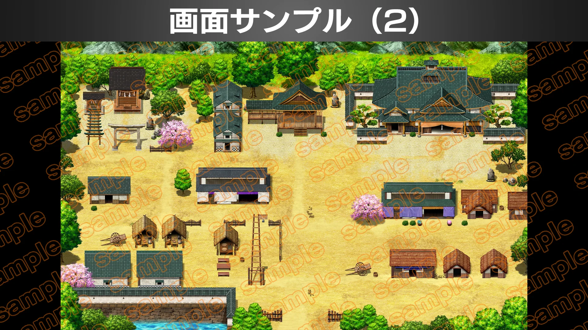 Single-picture map collection of materials2 Samurai town HINOMOTO - RPG MAKER UNITE - Image 4