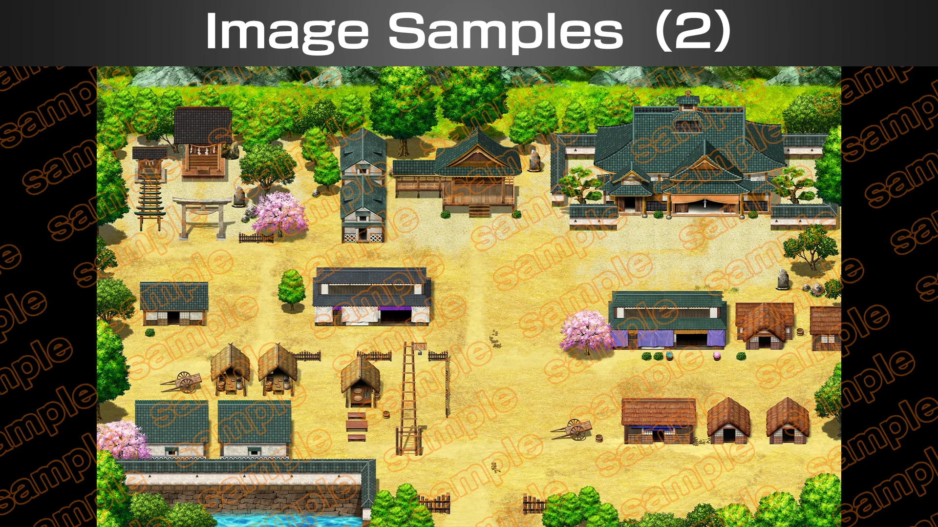 Single-picture map collection of materials2 Samurai town HINOMOTO - RPG MAKER UNITE - Image 5