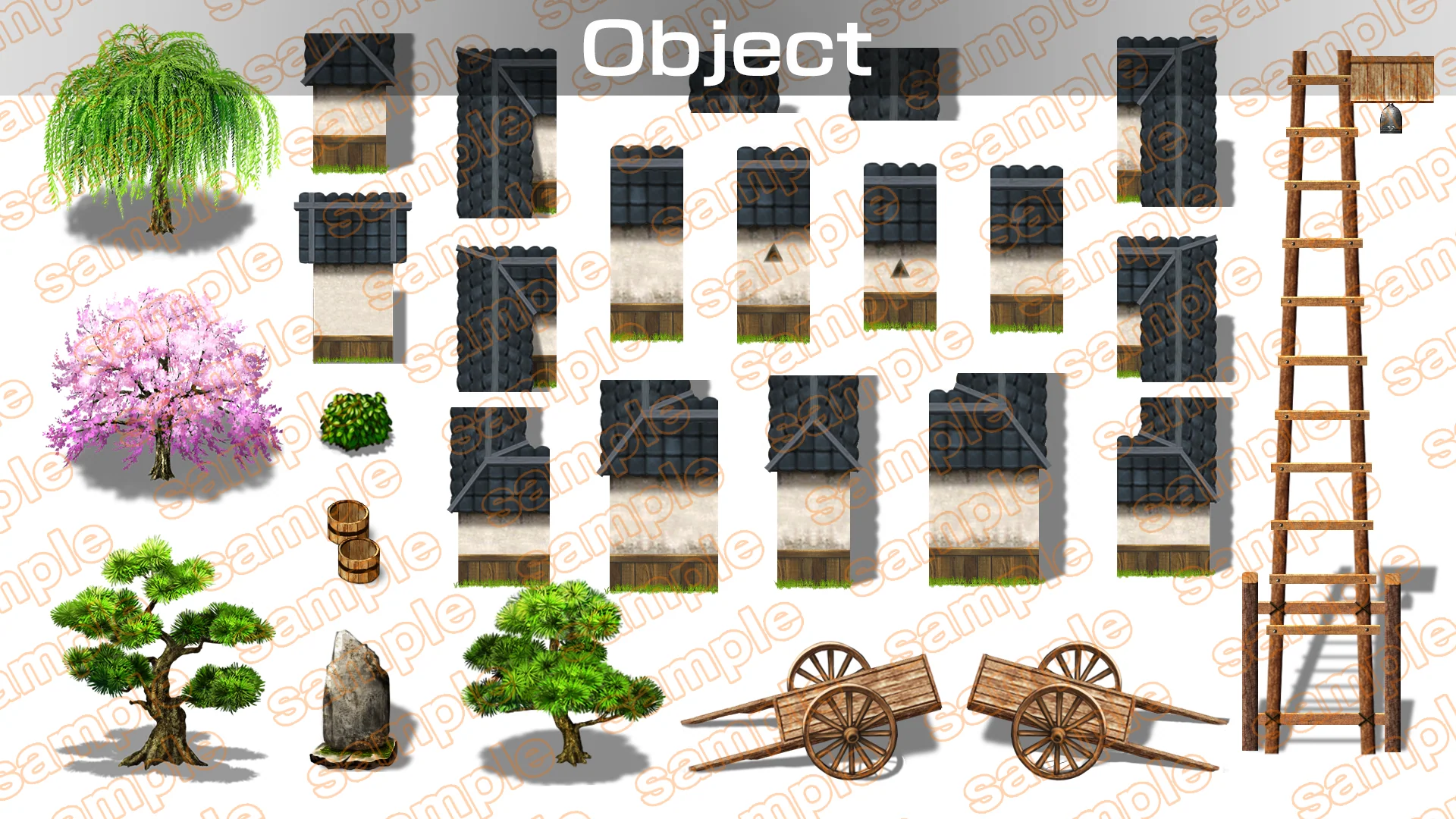 Single-picture map collection of materials2 Samurai town HINOMOTO - RPG MAKER UNITE - Image 9
