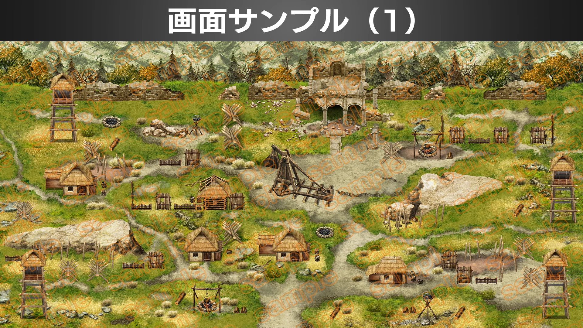 Single-picture map collection of materials4 Frontline defense base ORAD - RPG MAKER UNITE - Image 2