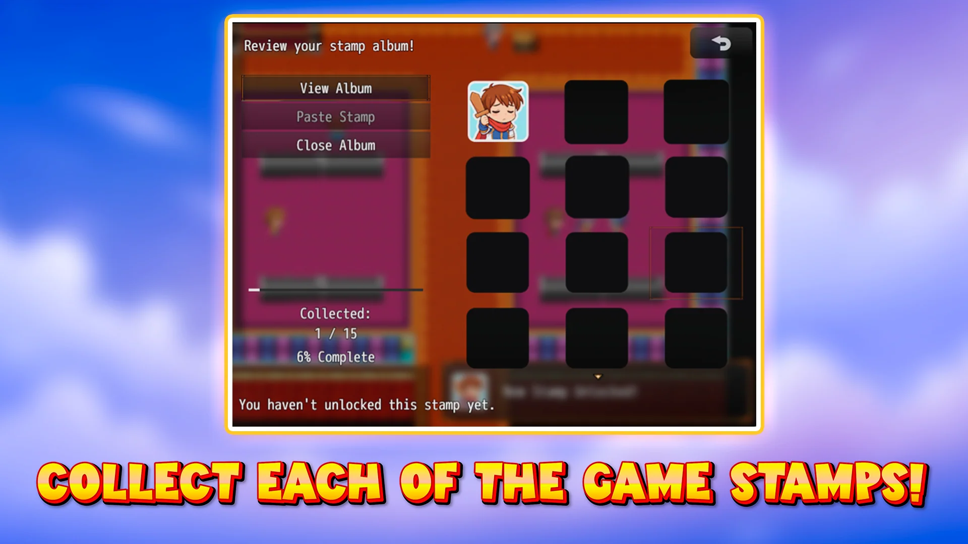 UNDERMAX - STAMPS ALBUM PLUGIN - RPG Maker MZ - Image 2