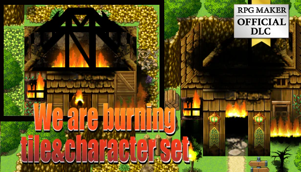 We are burning tile and character set - RPG Maker MZ